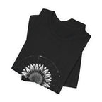 Solidarity Over Pride sunflower logo Tee | People Over Profit values-led apparel