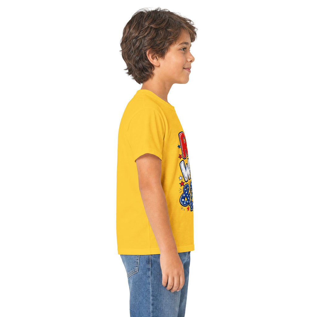 Kids Patriotic Fourth of July Shirt - Red White & 250 Tee