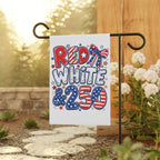 Patriotic Red White & 250 Garden Flag for Decor