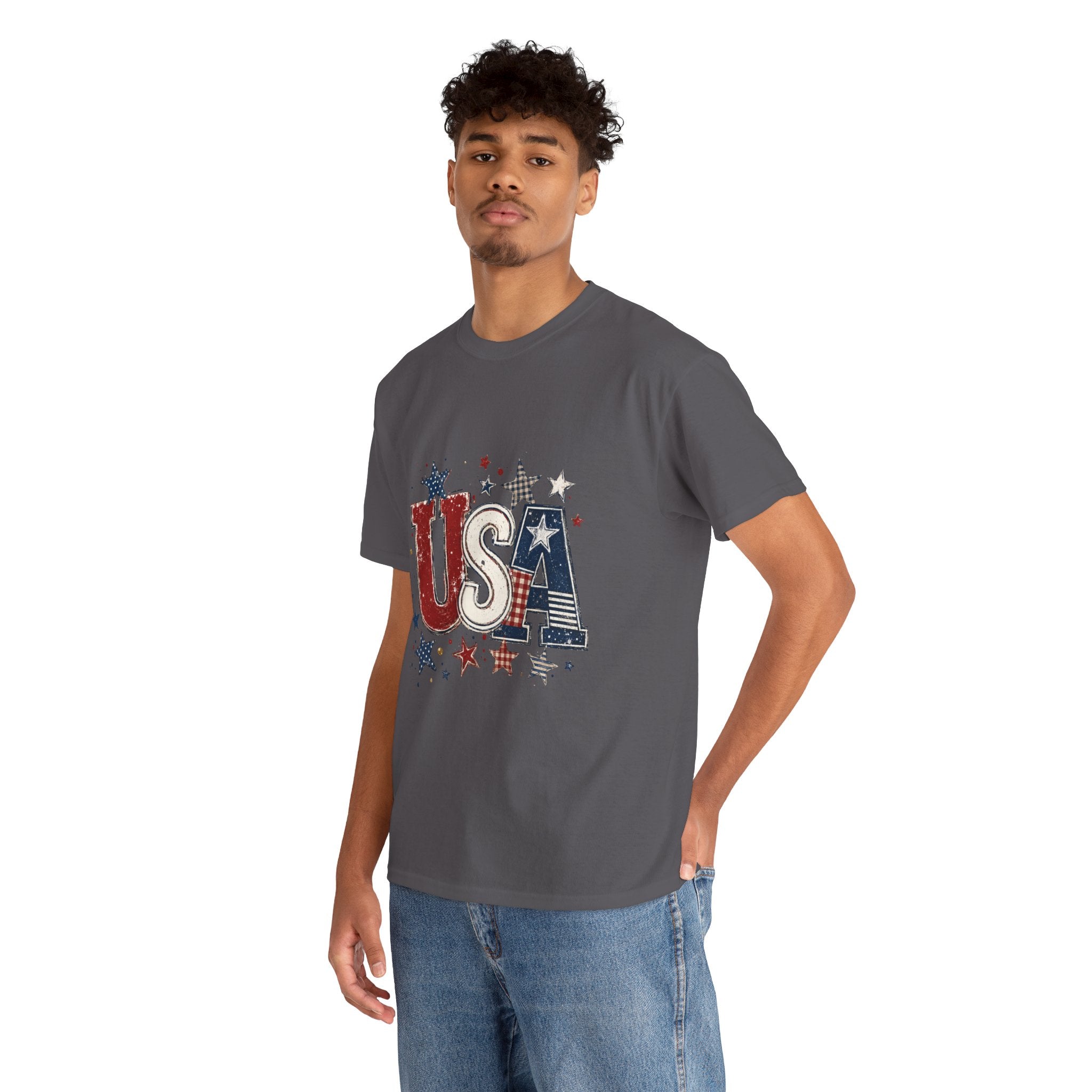 Patriotic USA Stars T-Shirt — Fourth of July American Flag Tee
