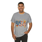 USA Flag Stars T-Shirt — Patriotic American Independence Day Tee