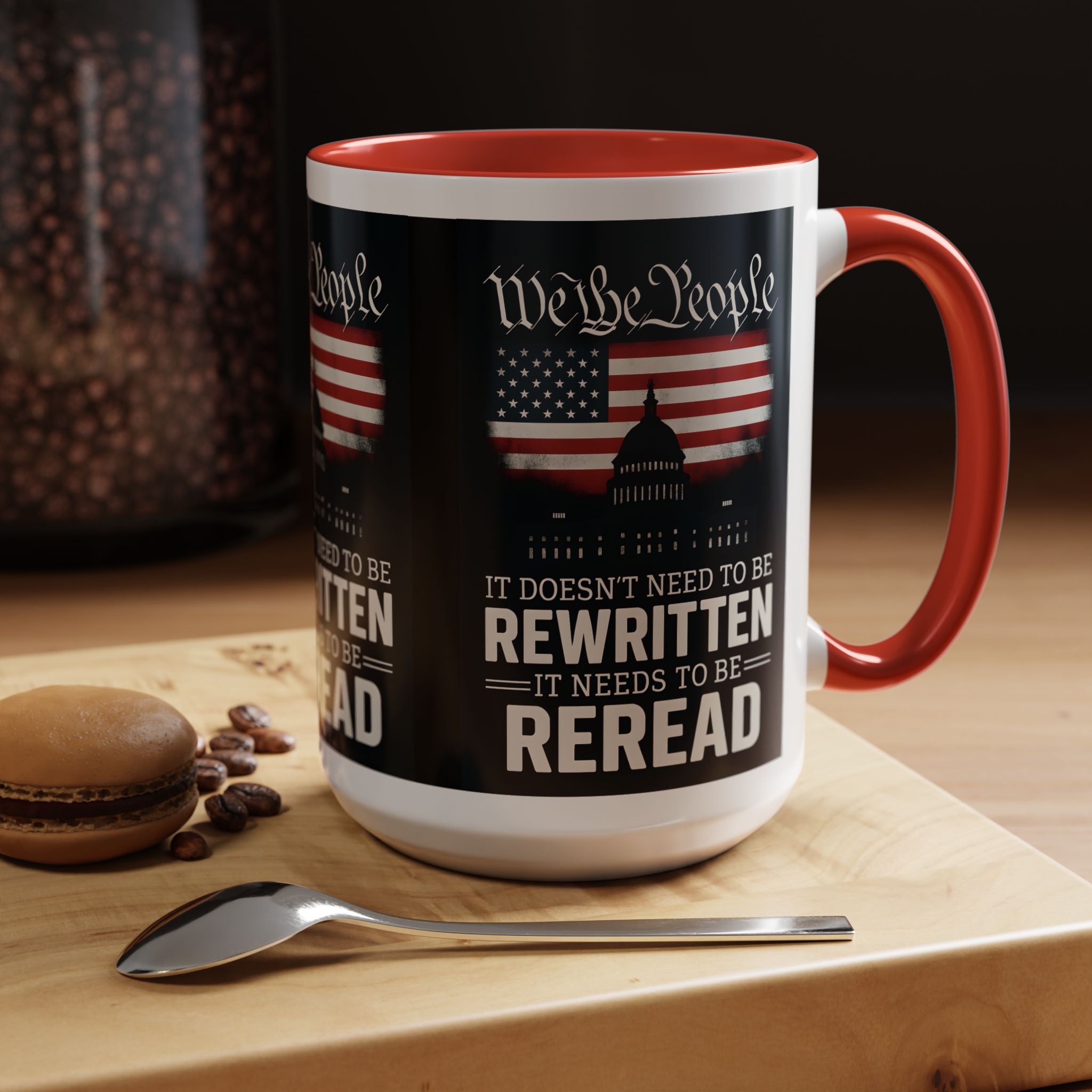 Patriotic We the People Coffee Mug - 11 & 15 oz