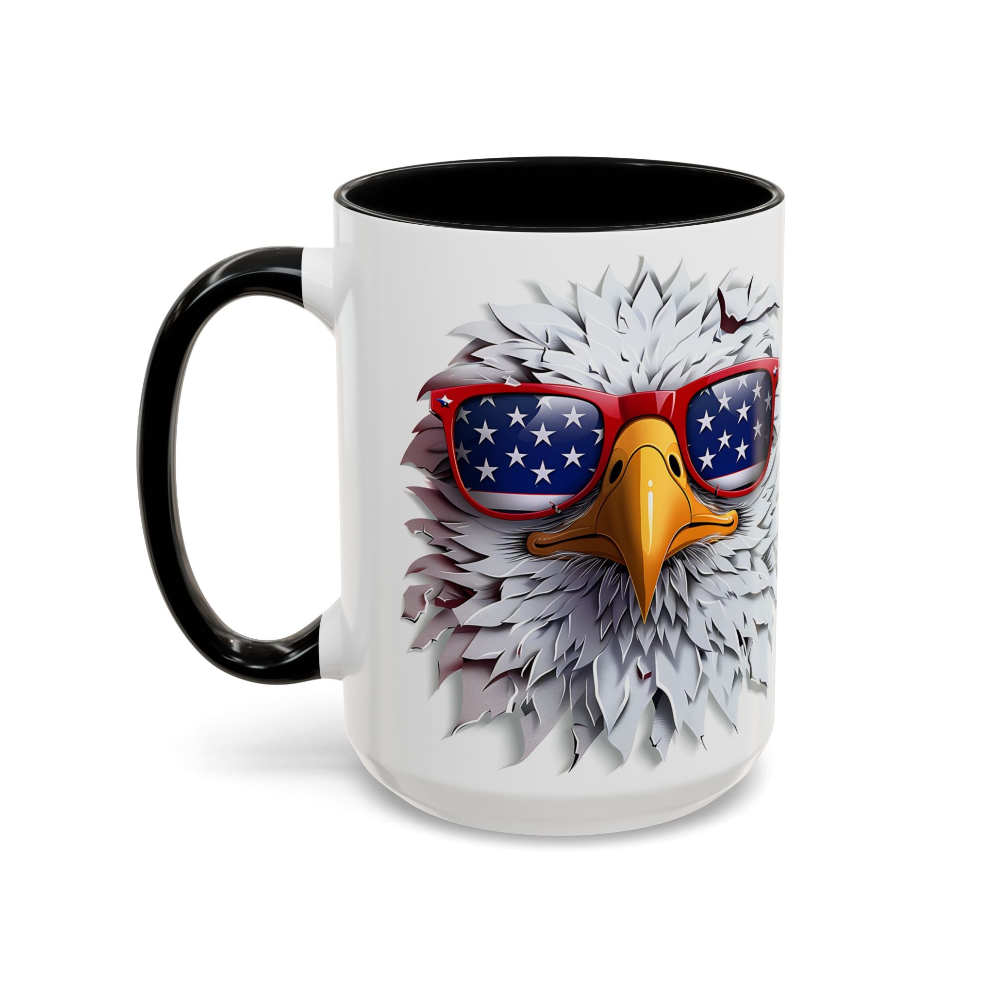 Patriotic Eagle Coffee Mug – Bold Design for Coffee Lovers