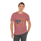 USA Flag Stars T-Shirt — Patriotic American Independence Day Tee
