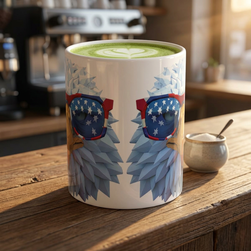 Eagle Sunglasses Ceramic Mug for Coffee Lovers