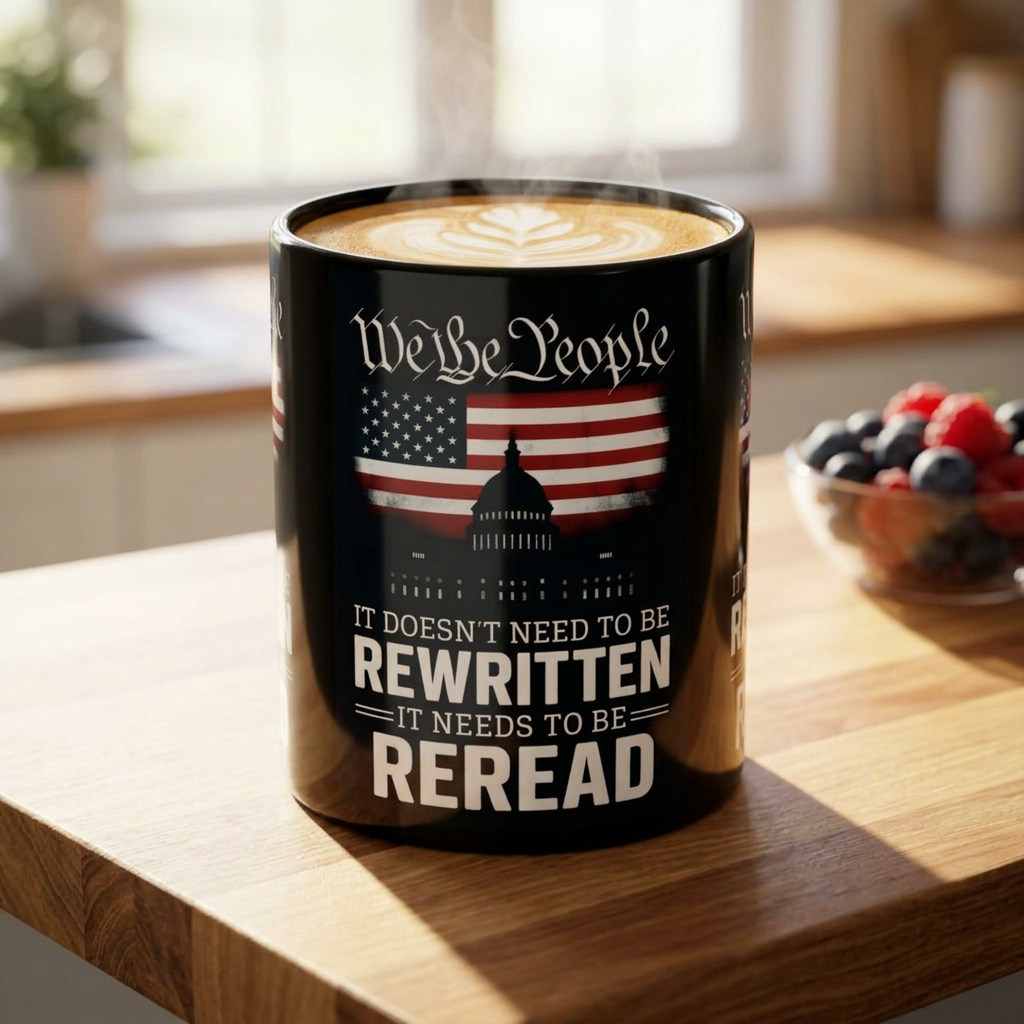 Patriotic We the People Coffee Mug - 11 & 15 oz