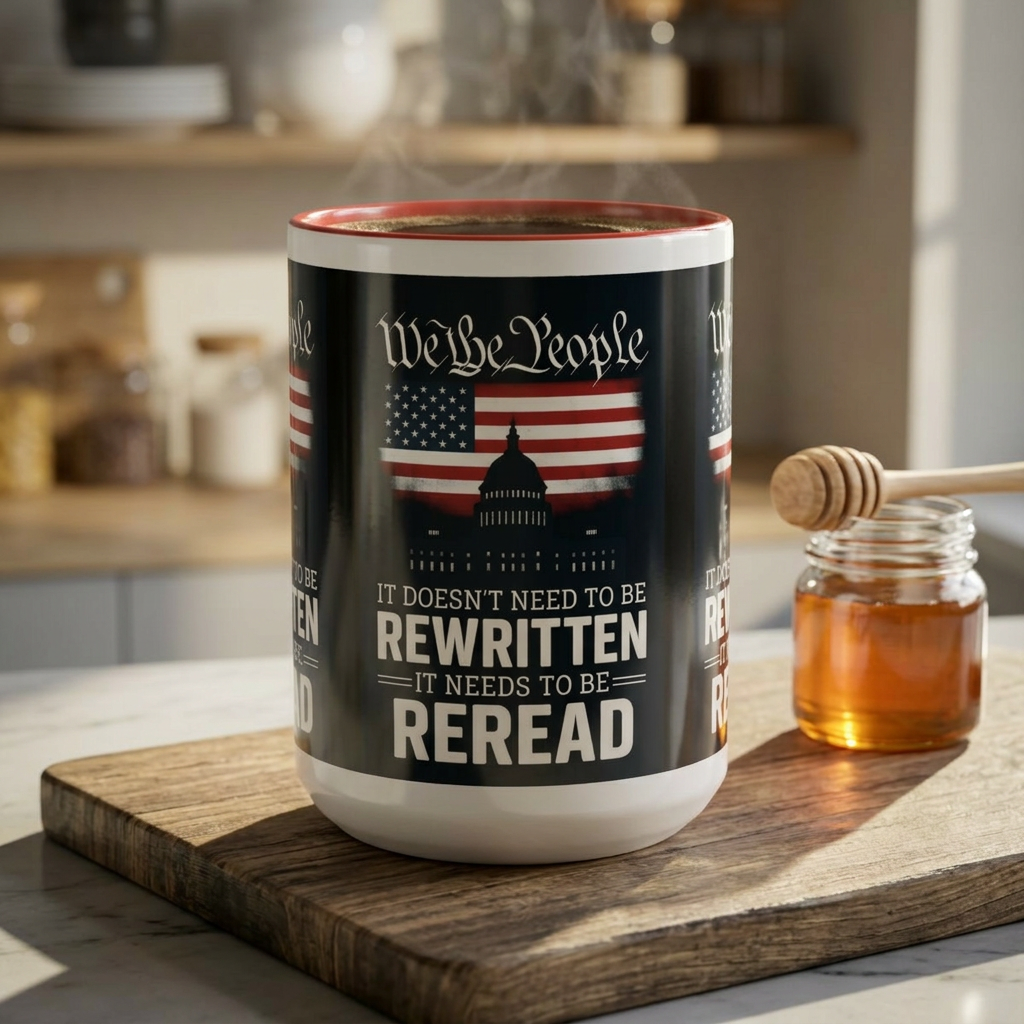 Patriotic We the People Coffee Mug - 11 & 15 oz