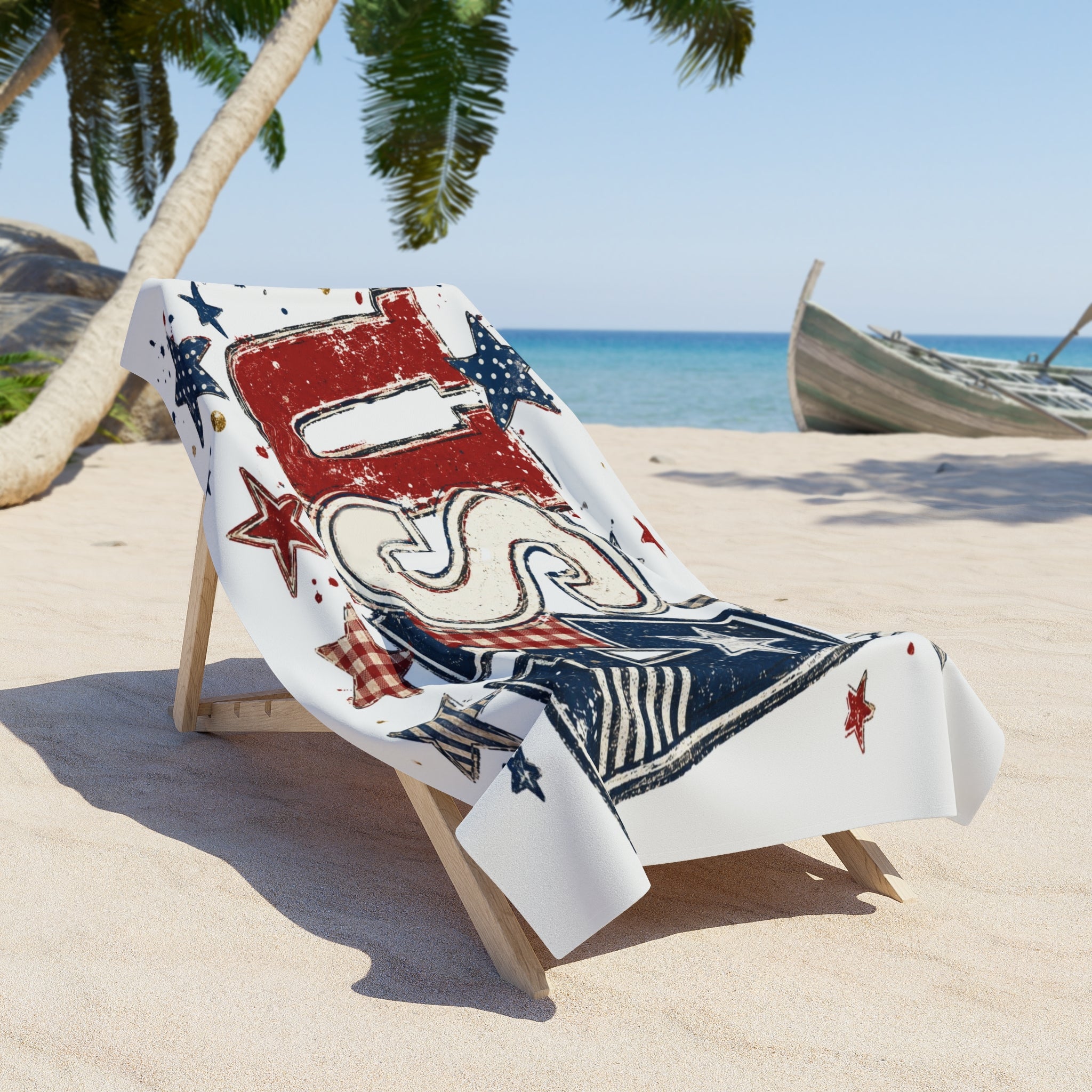 USA Patriotic Beach Towel for Fourth of July Fun
