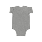 Elephant Print Infant Bodysuit with Floral Design