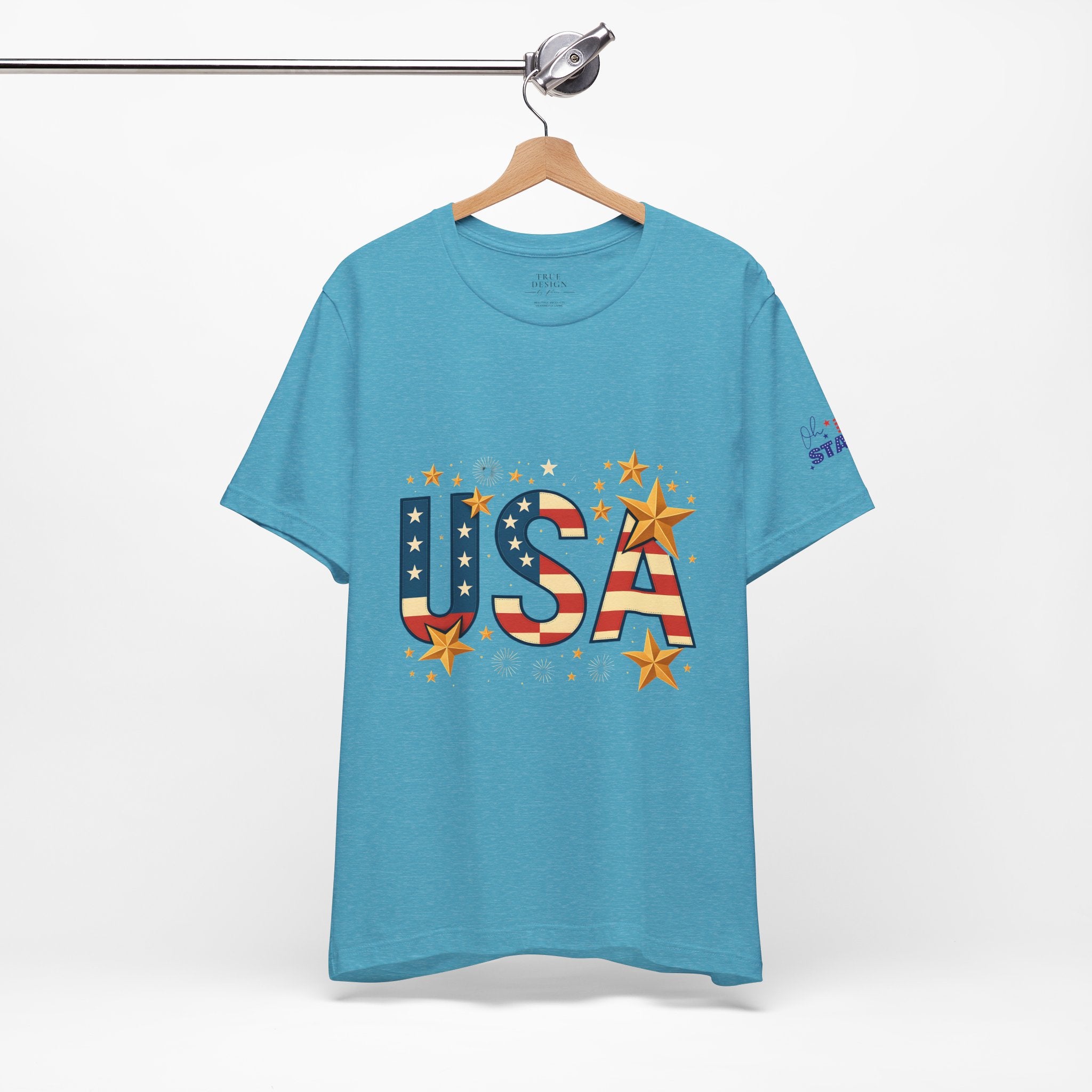 USA Flag Stars T-Shirt — Patriotic American Independence Day Tee