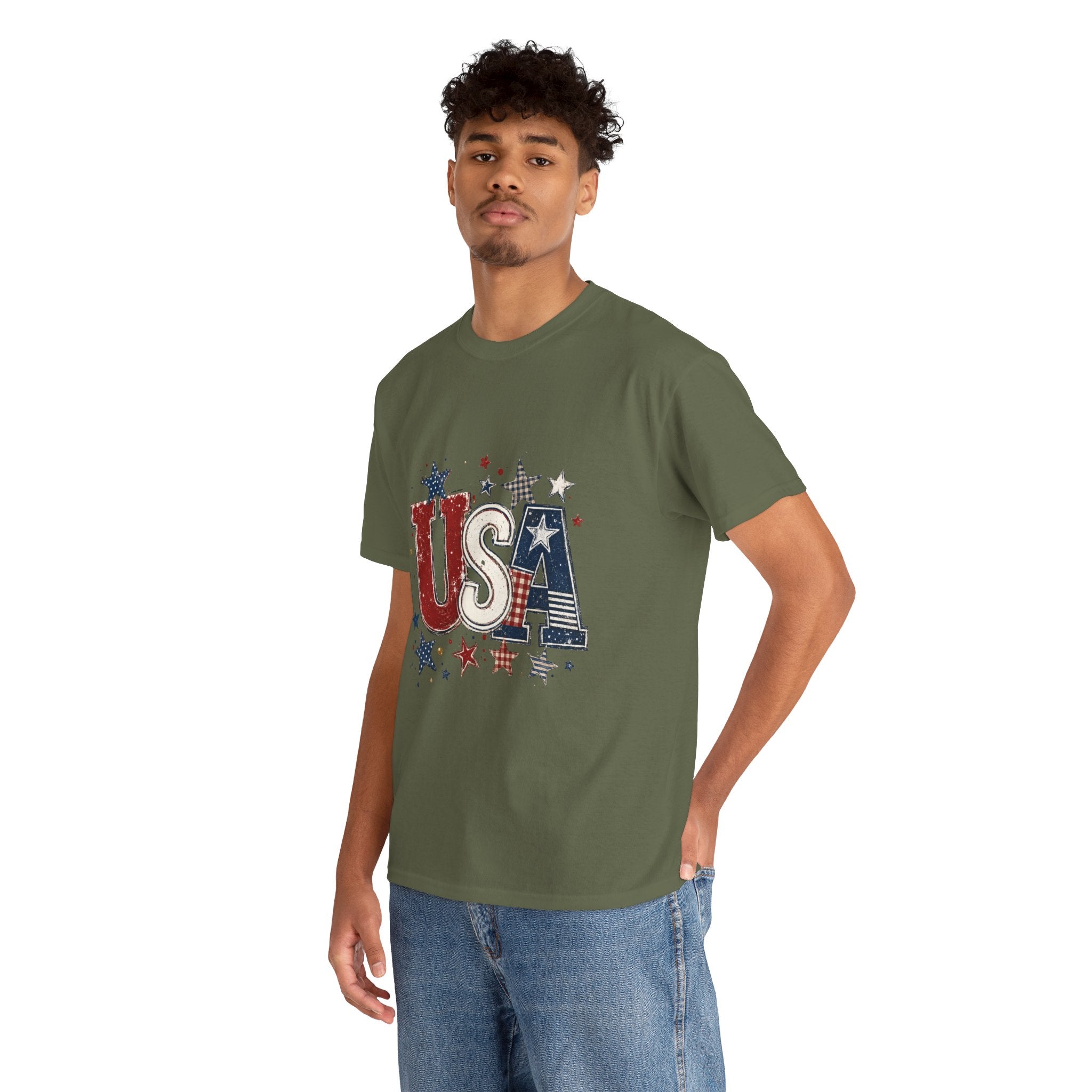 Patriotic USA Stars T-Shirt — Fourth of July American Flag Tee