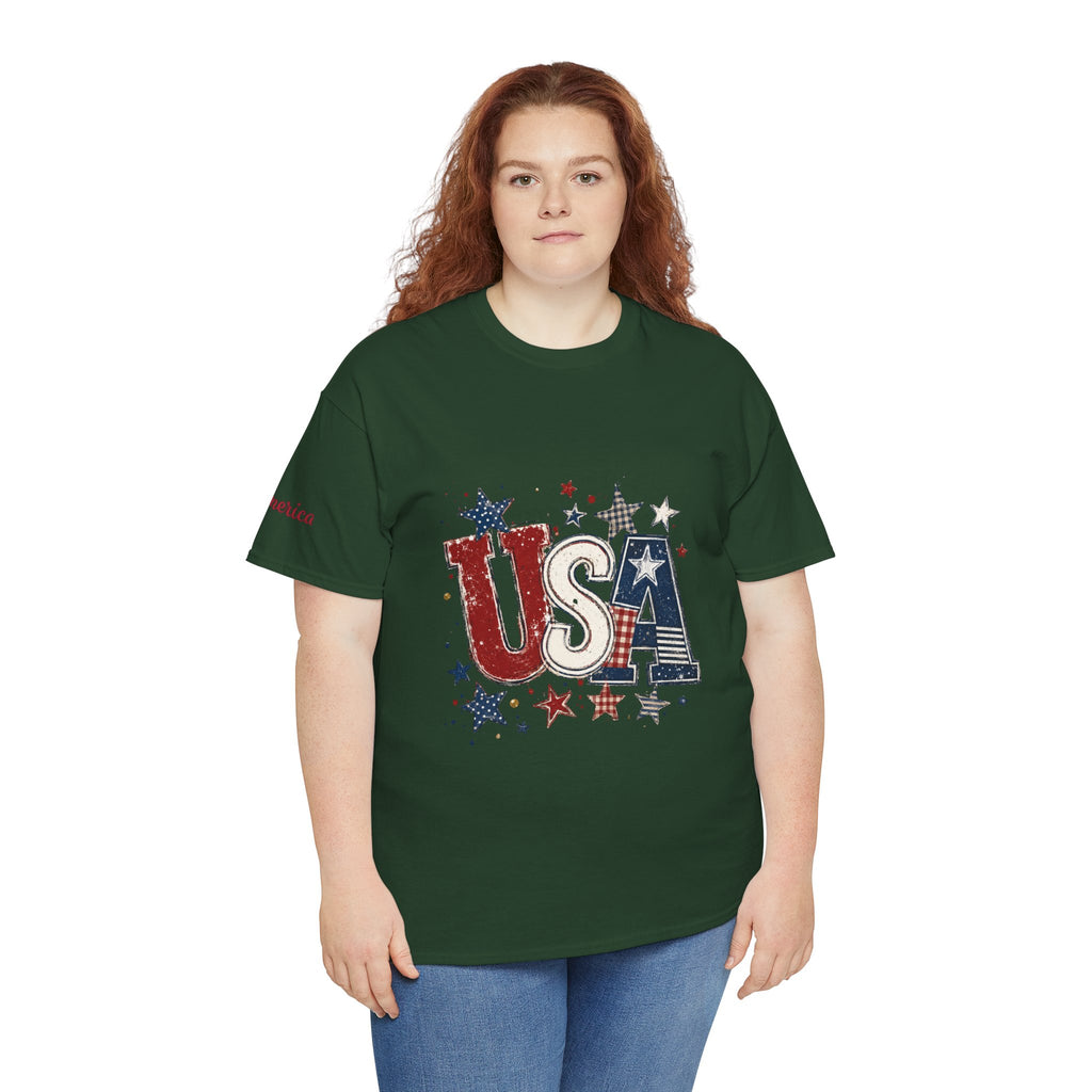 Patriotic USA Stars T-Shirt — Fourth of July American Flag Tee