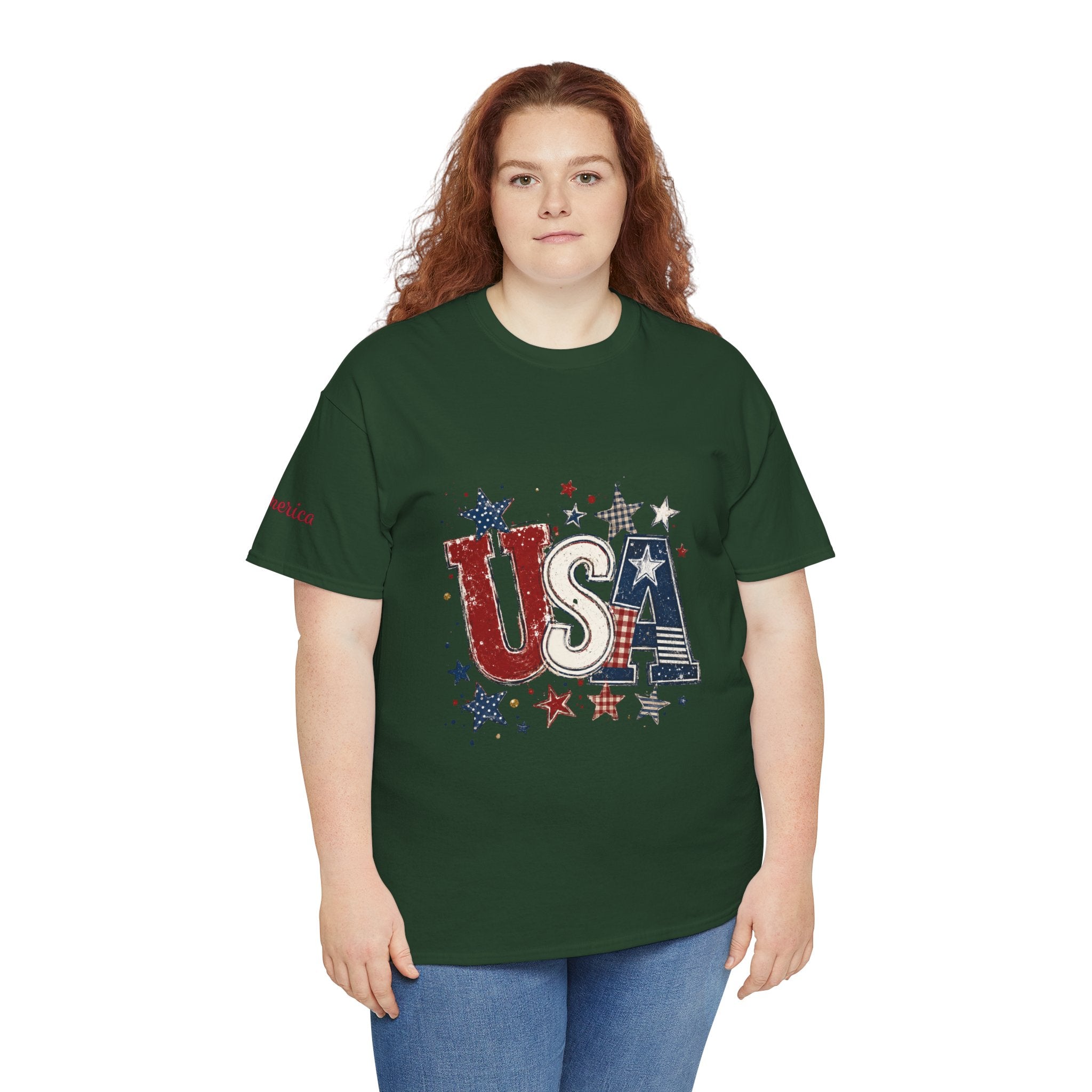 Patriotic USA Stars T-Shirt — Fourth of July American Flag Tee
