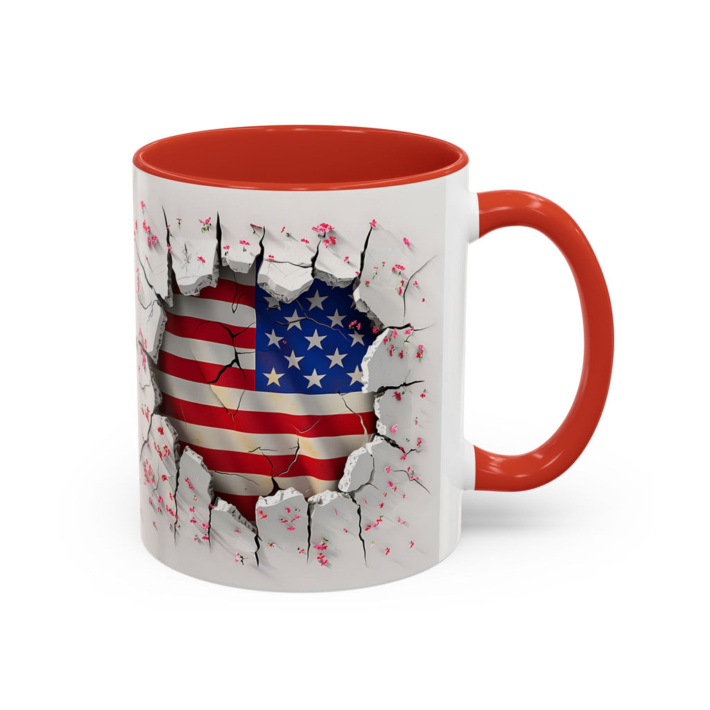 American Flag Coffee Mug – Patriotic Design