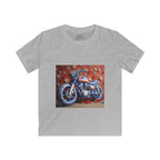 Kids Motorcycle Tee Featuring American Flag Graphic