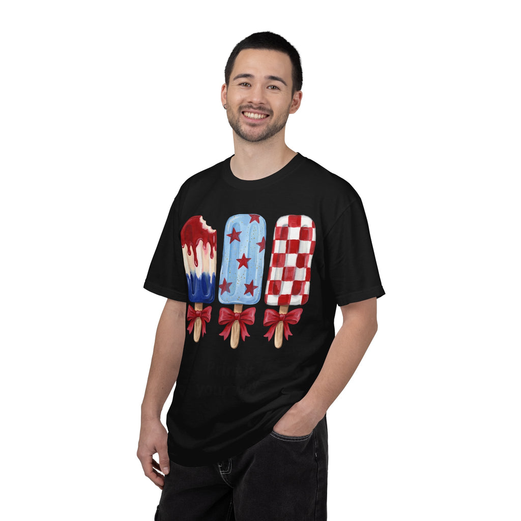 Patriotic Popsicle T-Shirt — Red, White & Blue Fourth of July Tee