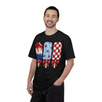 Patriotic Popsicle T-Shirt — Red, White & Blue Fourth of July Tee