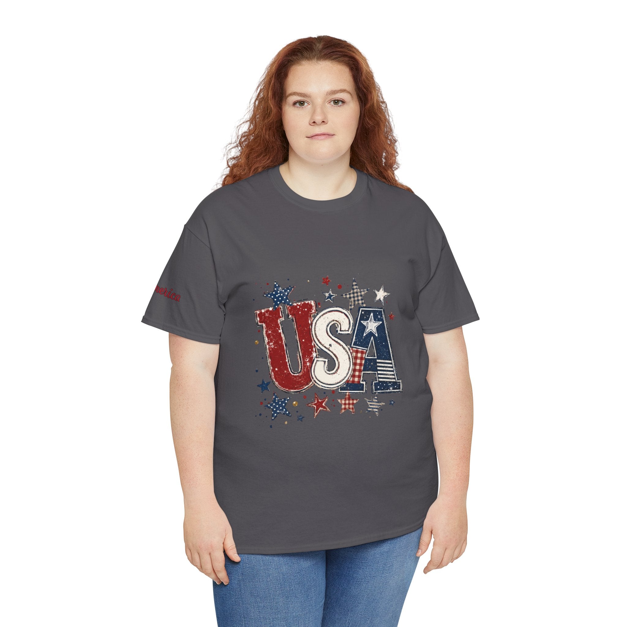 Patriotic USA Stars T-Shirt — Fourth of July American Flag Tee