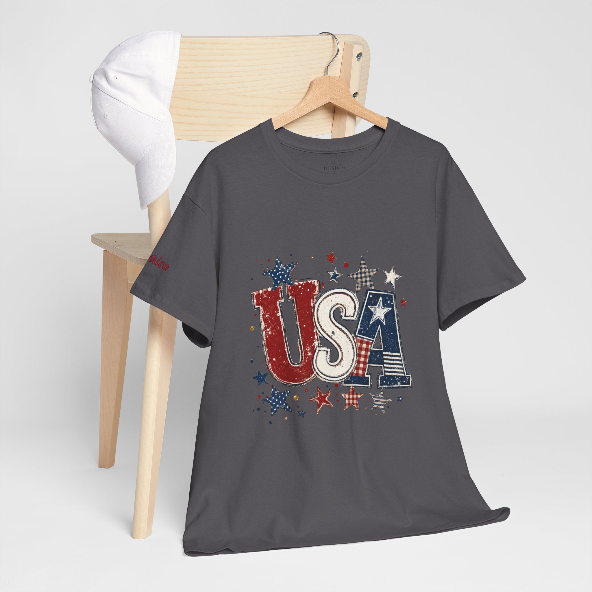 Patriotic USA Stars T-Shirt — Fourth of July American Flag Tee