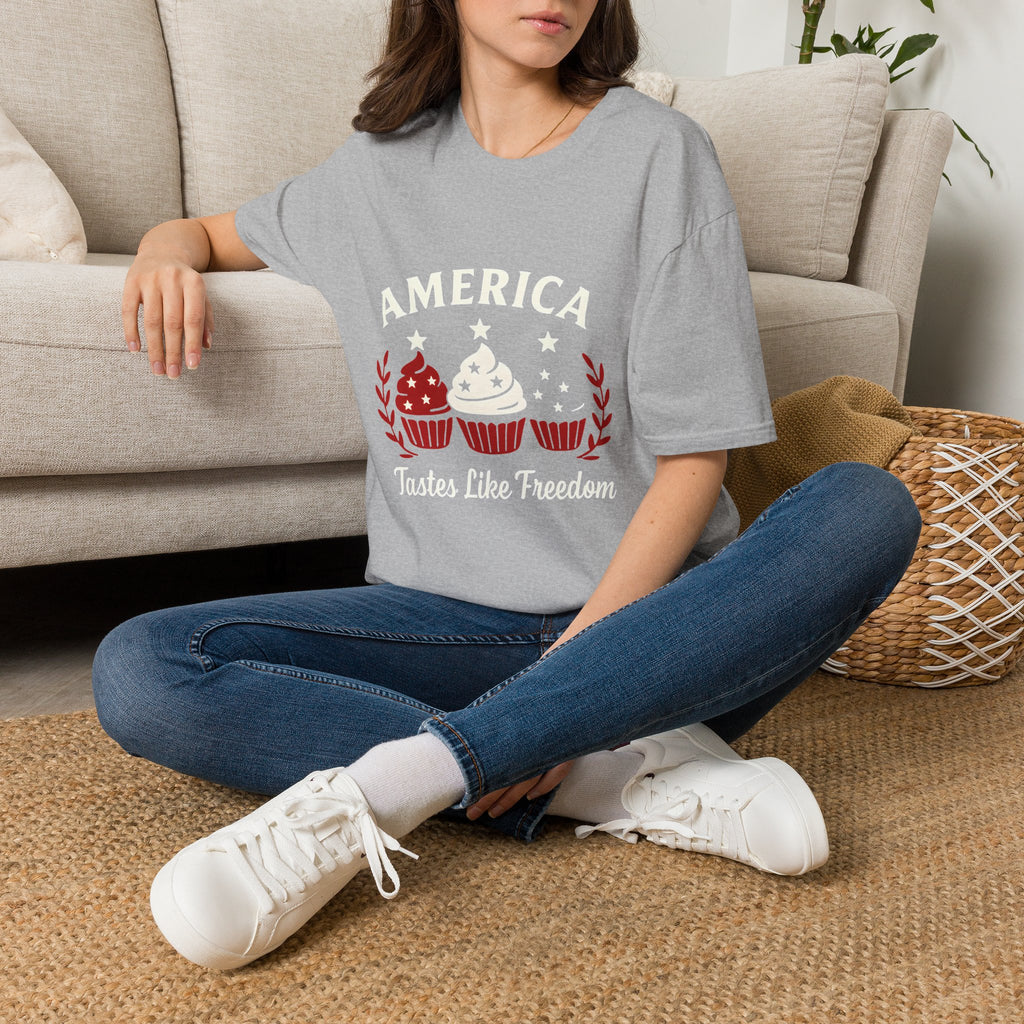 America Cupcake T-Shirt - 'Tastes Like Freedom' Tees