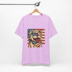 Dog's are Patriotic Too (American Flag, Funny 4th of July Shirt)