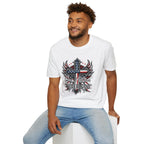 Christian Cross T-Shirt — "One Nation Under God" Patriotic Graphic Tee