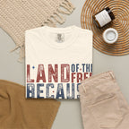 Patriotic T-Shirt: Land of the Free Because of the Brave