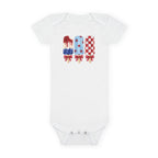 Patriotic Popsicle Baby Onesie for 4th of July Celebrations