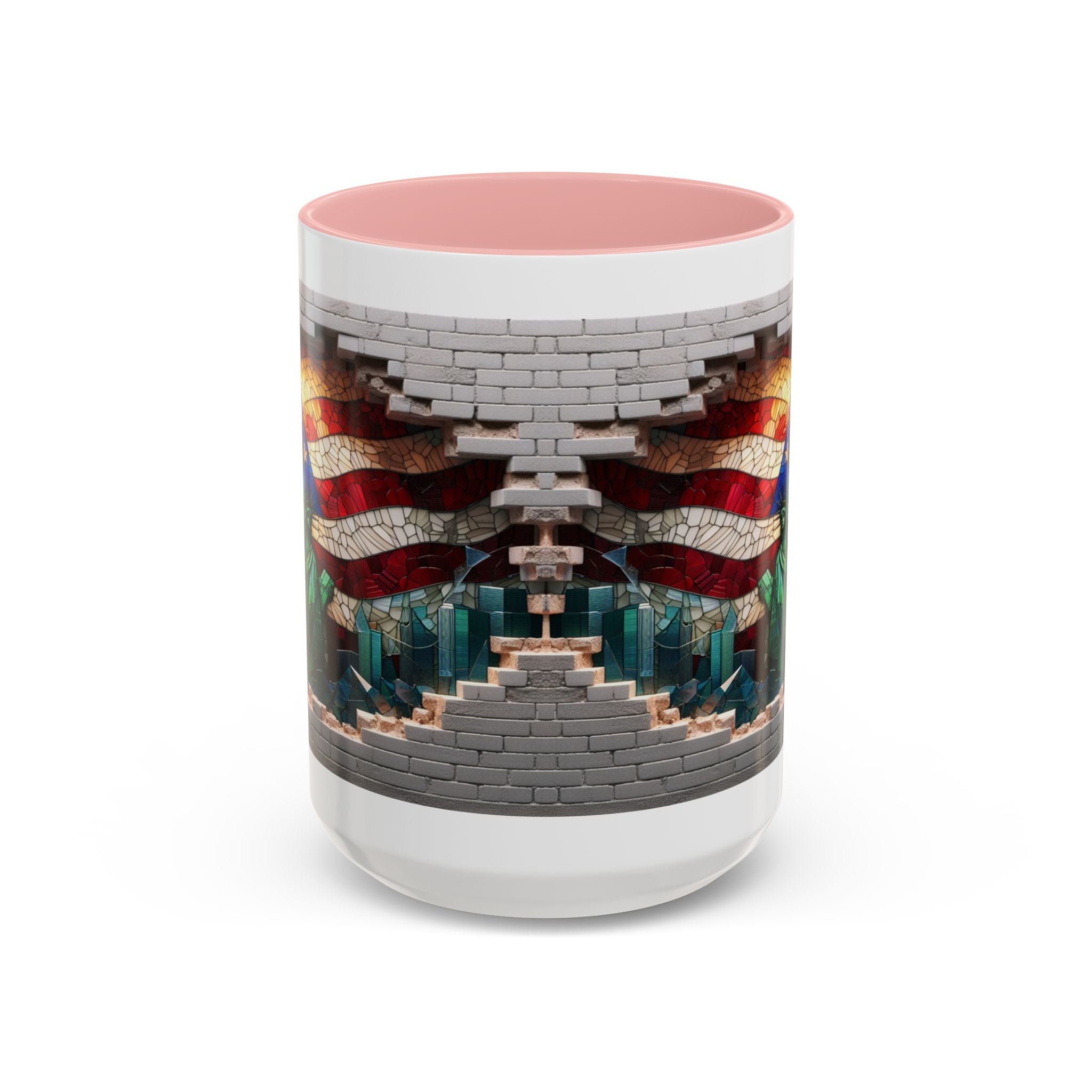 American Flag & Statue of Liberty Accent Coffee Mug – Patriotic USA Ceramic Mug
