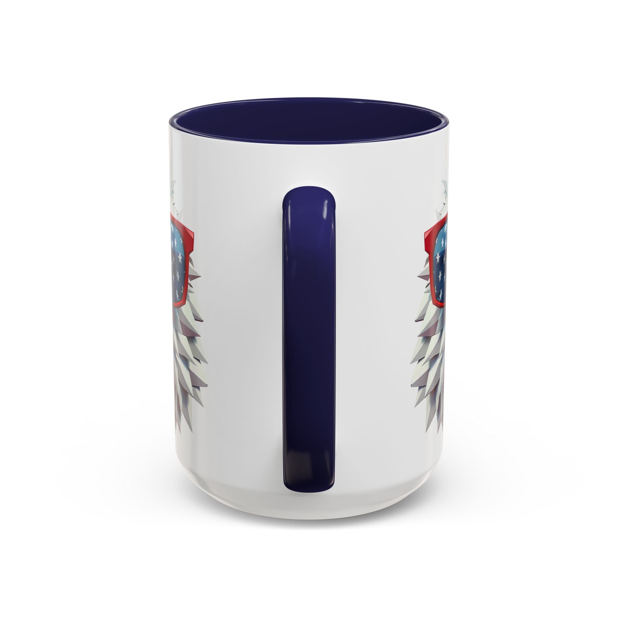 Patriotic Eagle Coffee Mug with American Flag Sunglasses