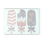 Patriotic Popsicle Glass Cutting Board for Kitchen Prep
