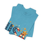 USA Flag Stars T-Shirt — Patriotic American Independence Day Tee