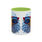 Patriotic Eagle Coffee Mug with American Flag Sunglasses