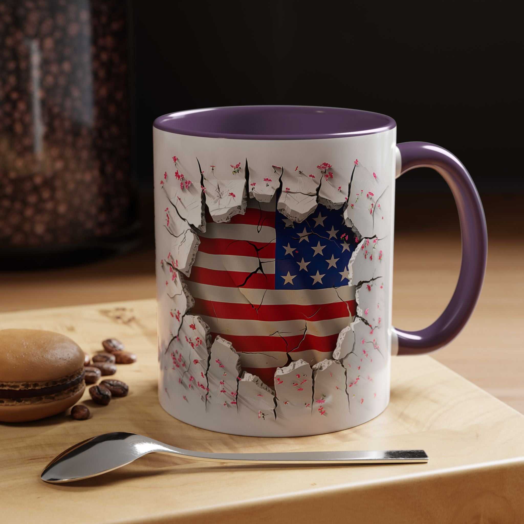 American Flag Coffee Mug – Patriotic Design