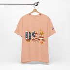 USA Flag Stars T-Shirt — Patriotic American Independence Day Tee