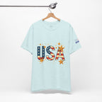 USA Flag Stars T-Shirt — Patriotic American Independence Day Tee