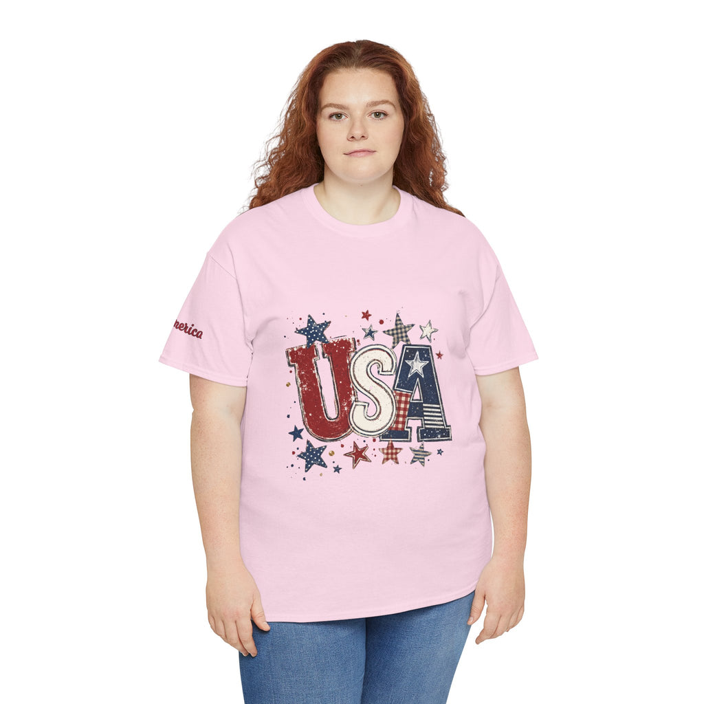 Patriotic USA Stars T-Shirt — Fourth of July American Flag Tee