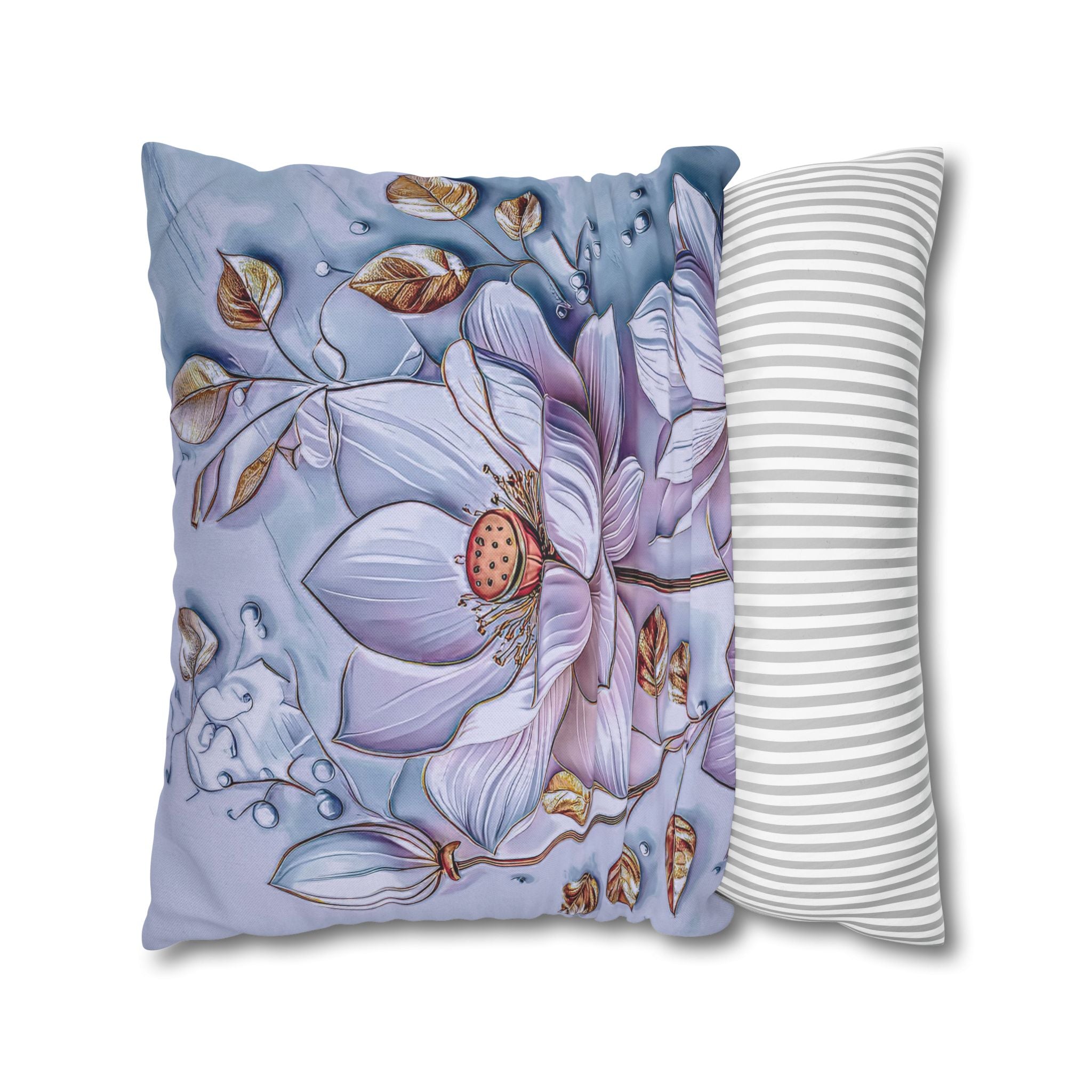 Floral 3D Decorative Pillow Cover - Nature Inspired