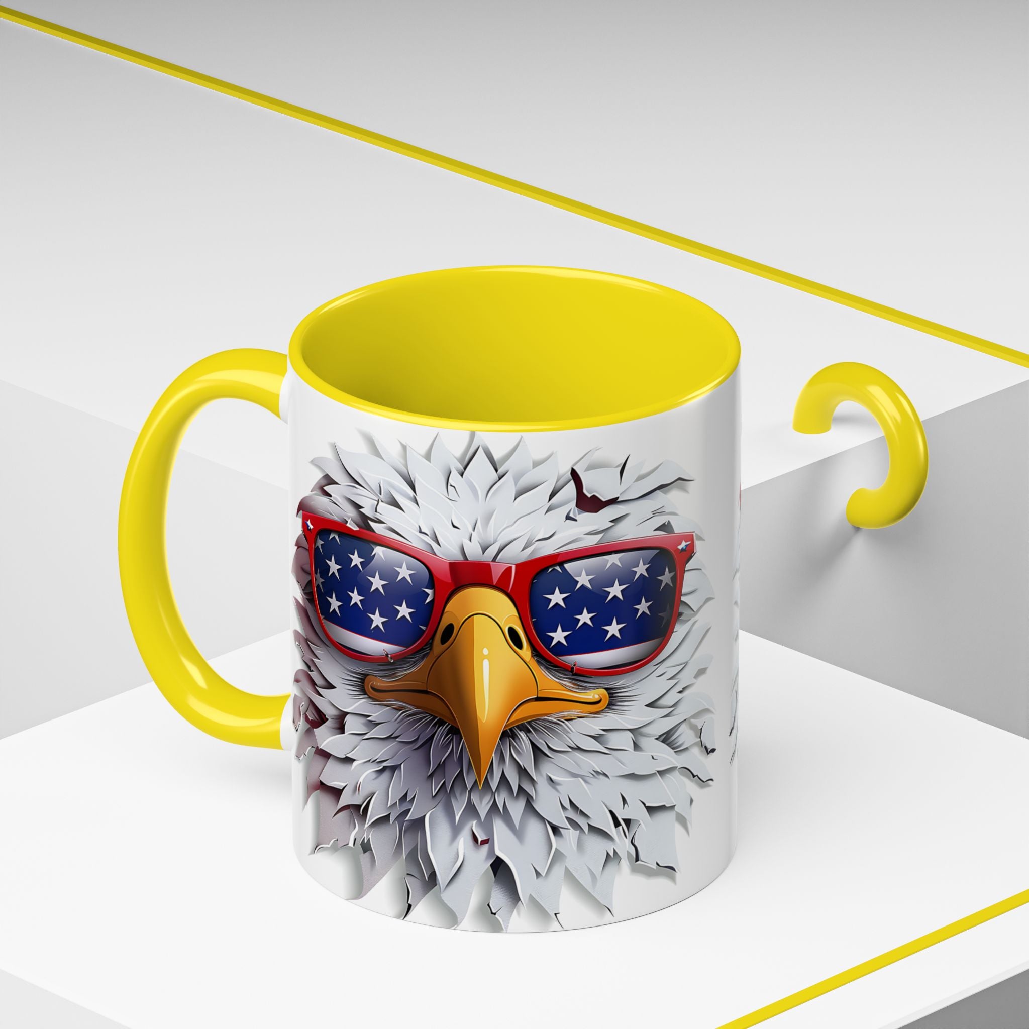 Patriotic Eagle Coffee Mug – Bold Design for Coffee Lovers