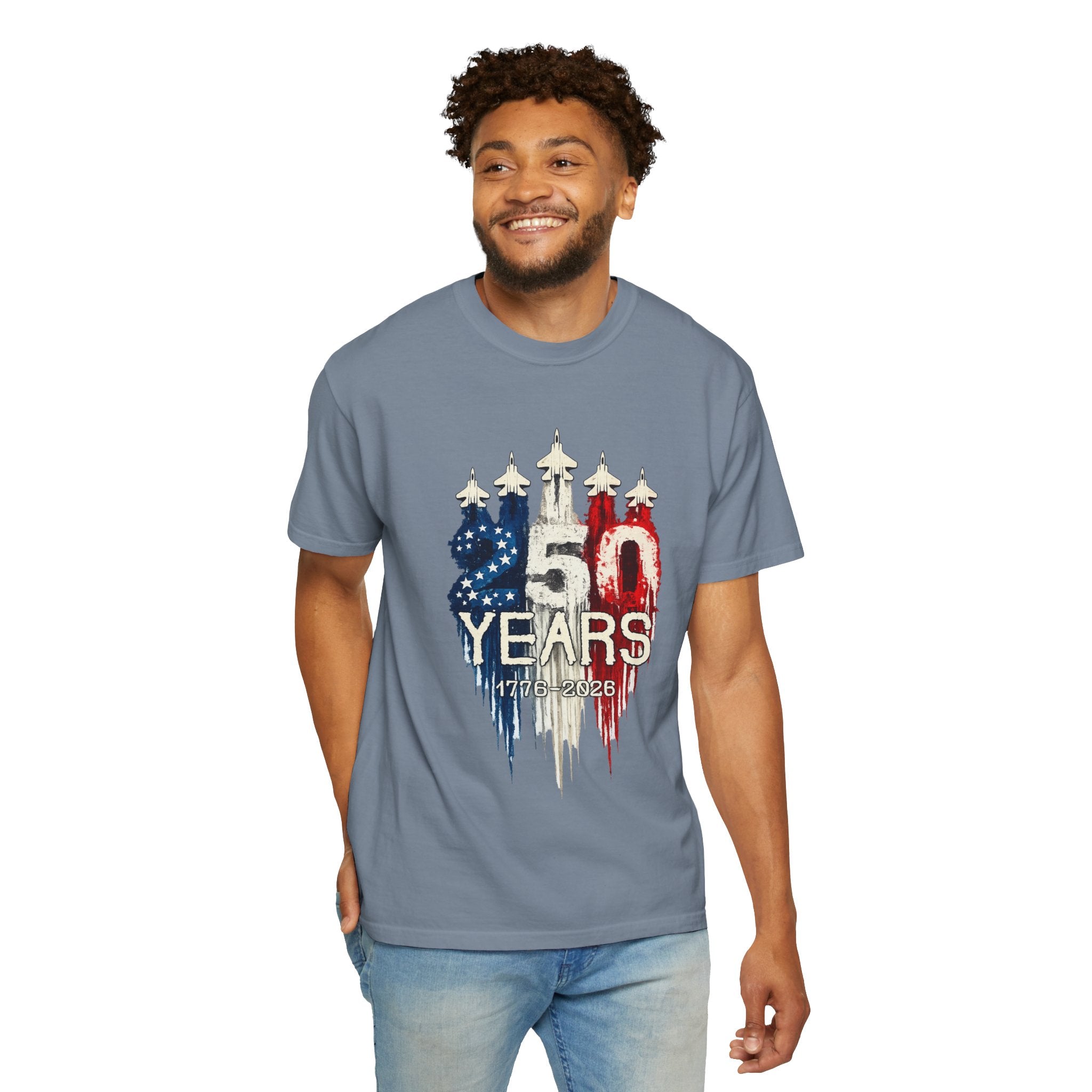 250 Years Patriotic T-Shirt Celebrating 1776–2026