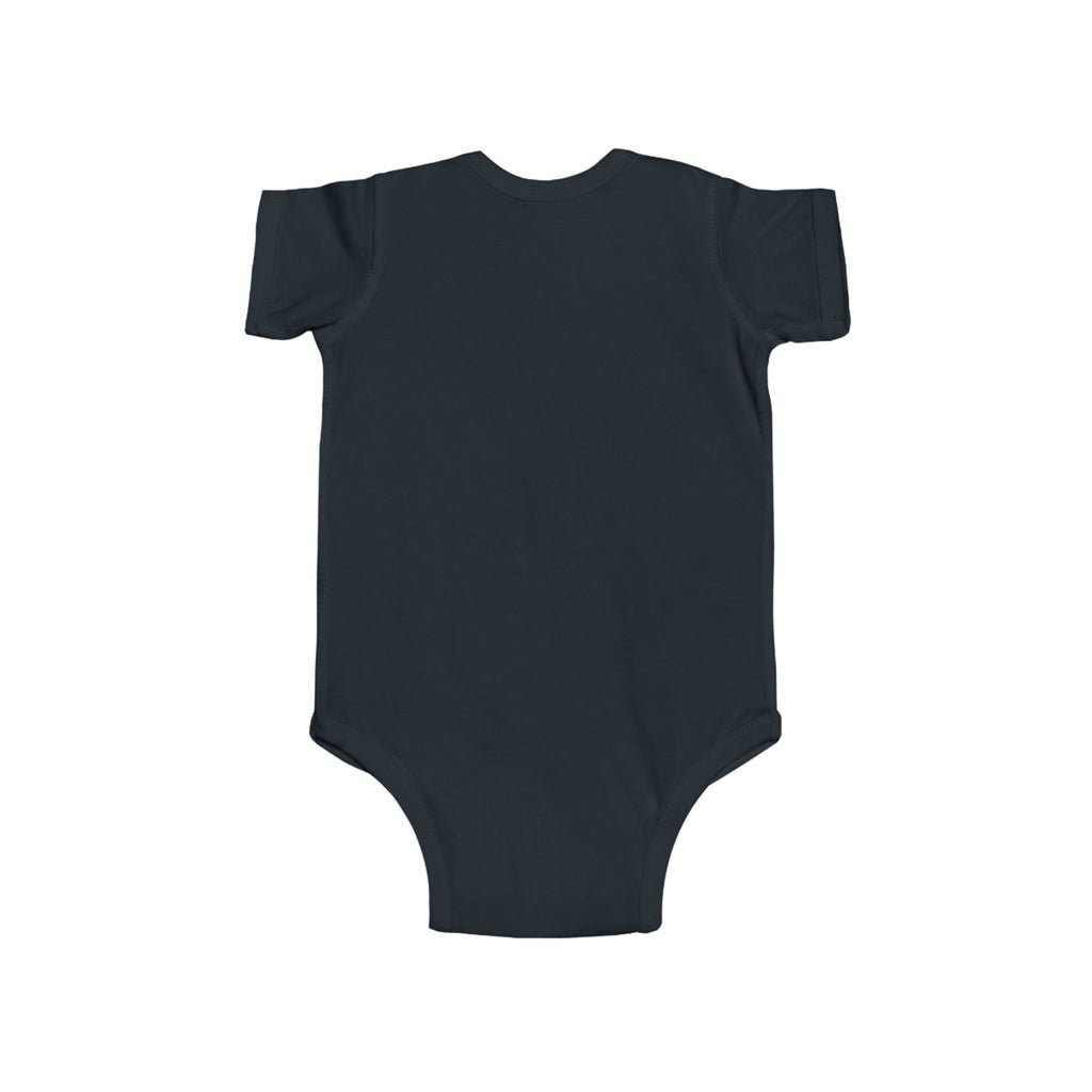 Elephant Print Infant Bodysuit with Floral Design
