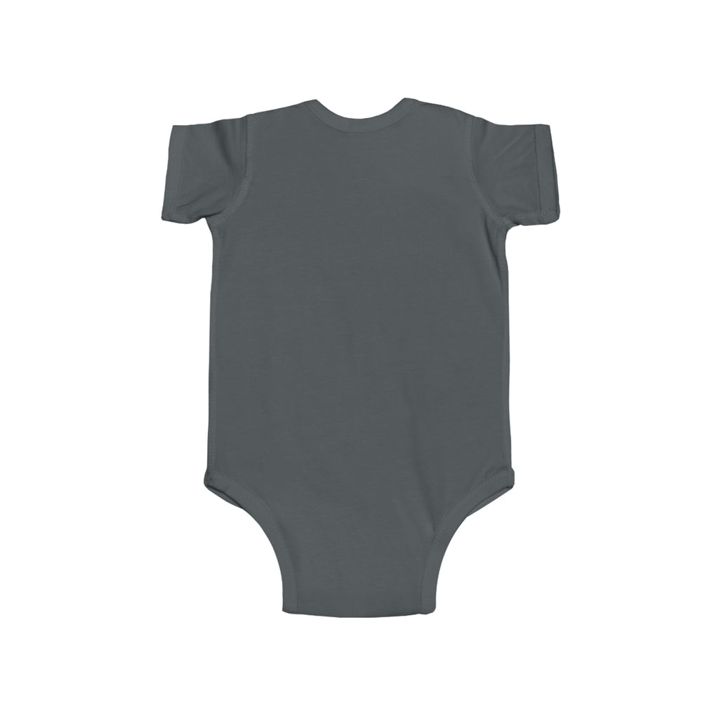 Elephant Print Infant Bodysuit with Floral Design