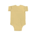 Elephant Print Infant Bodysuit with Floral Design