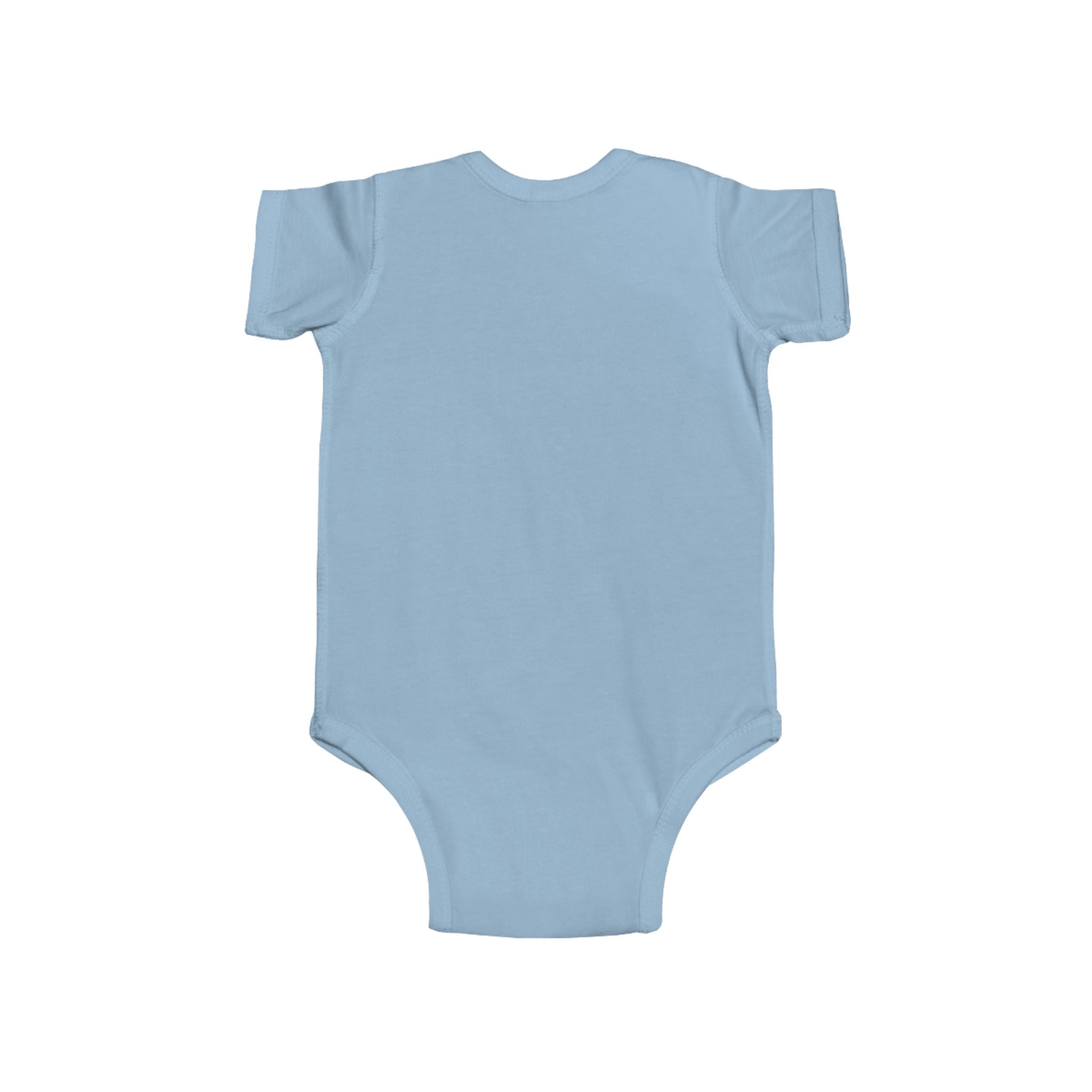 Elephant Print Infant Bodysuit with Floral Design
