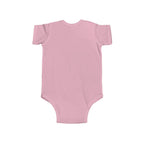 Elephant Print Infant Bodysuit with Floral Design