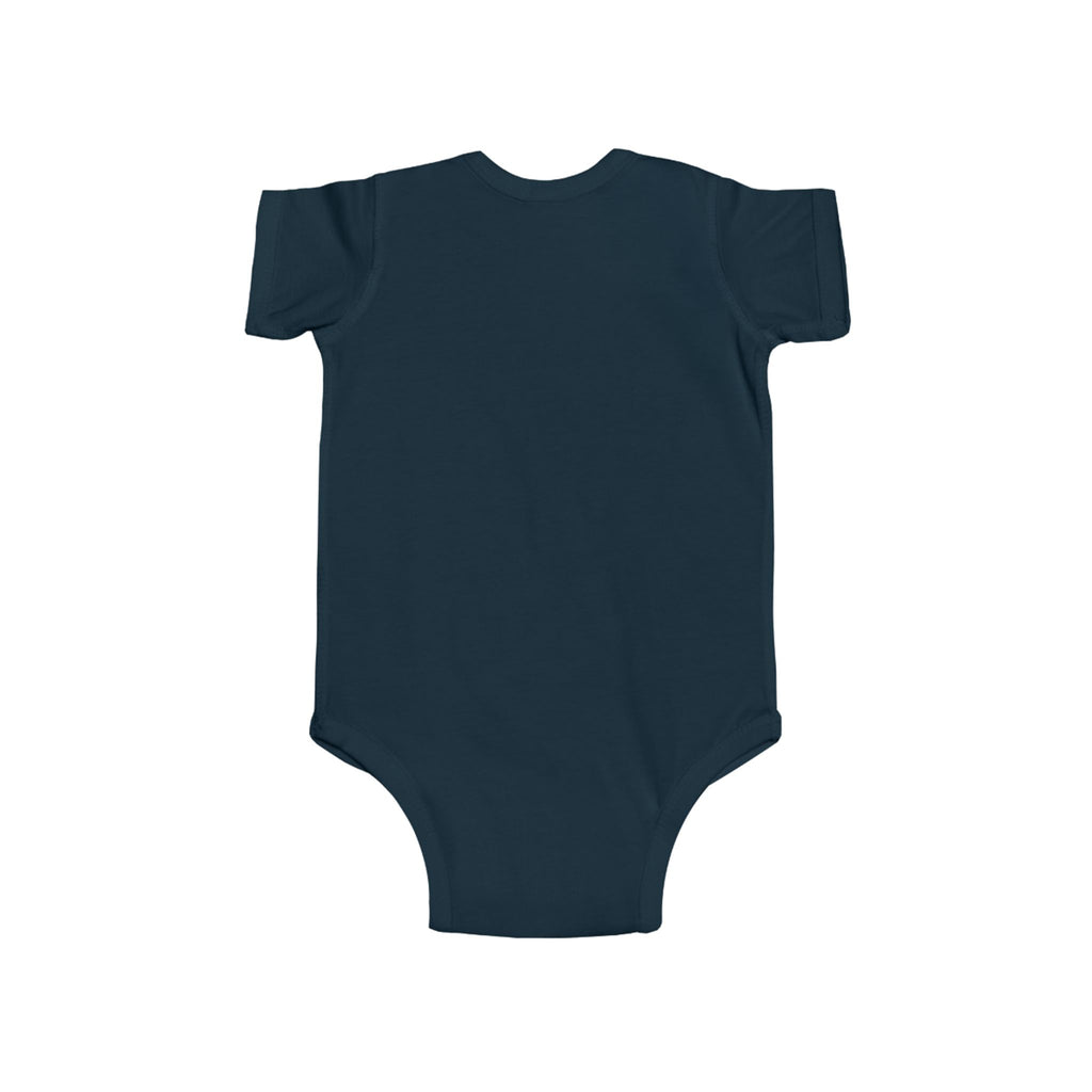 Elephant Print Infant Bodysuit with Floral Design