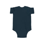 Elephant Print Infant Bodysuit with Floral Design