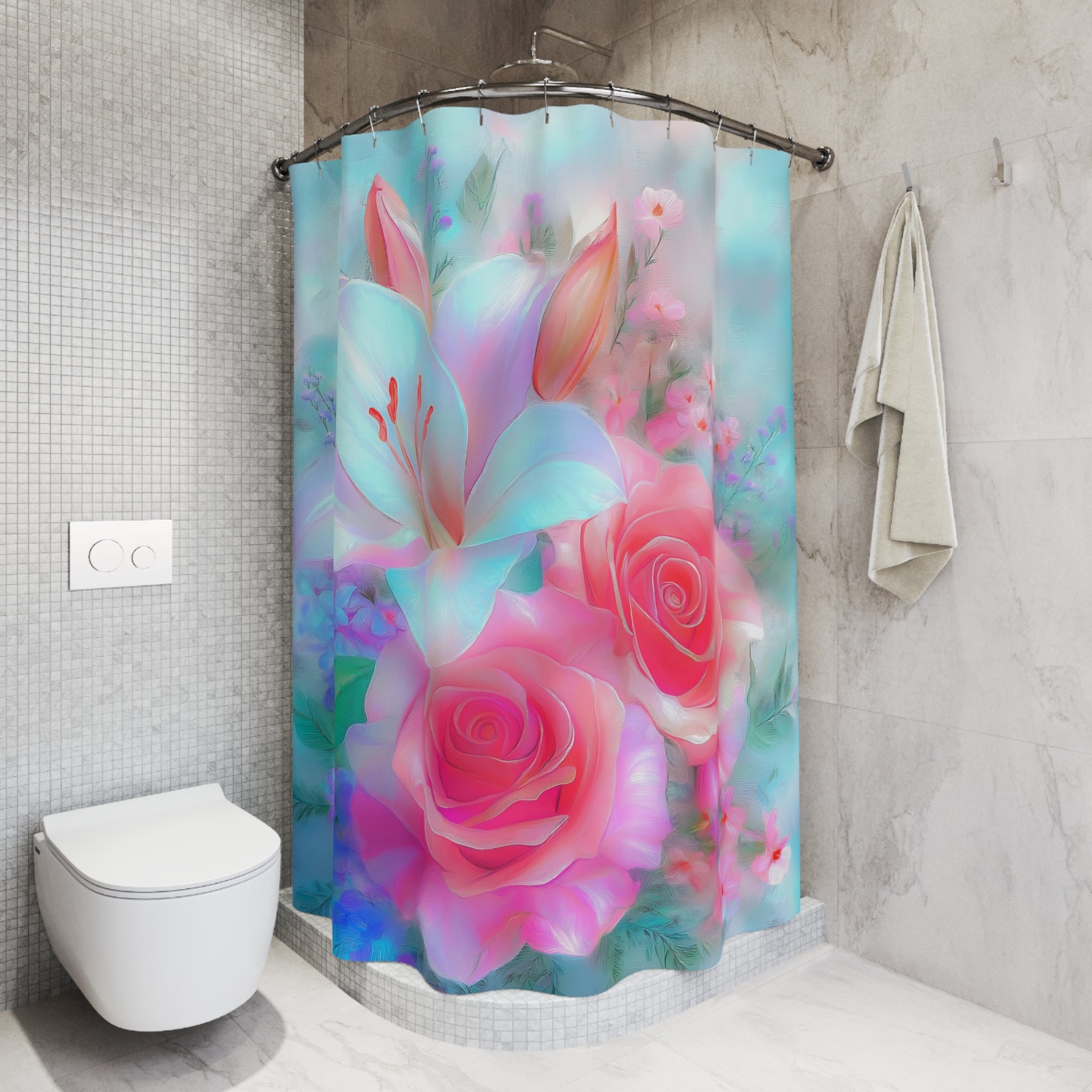 Floral Dream Shower Curtain for Tranquil Bathrooms