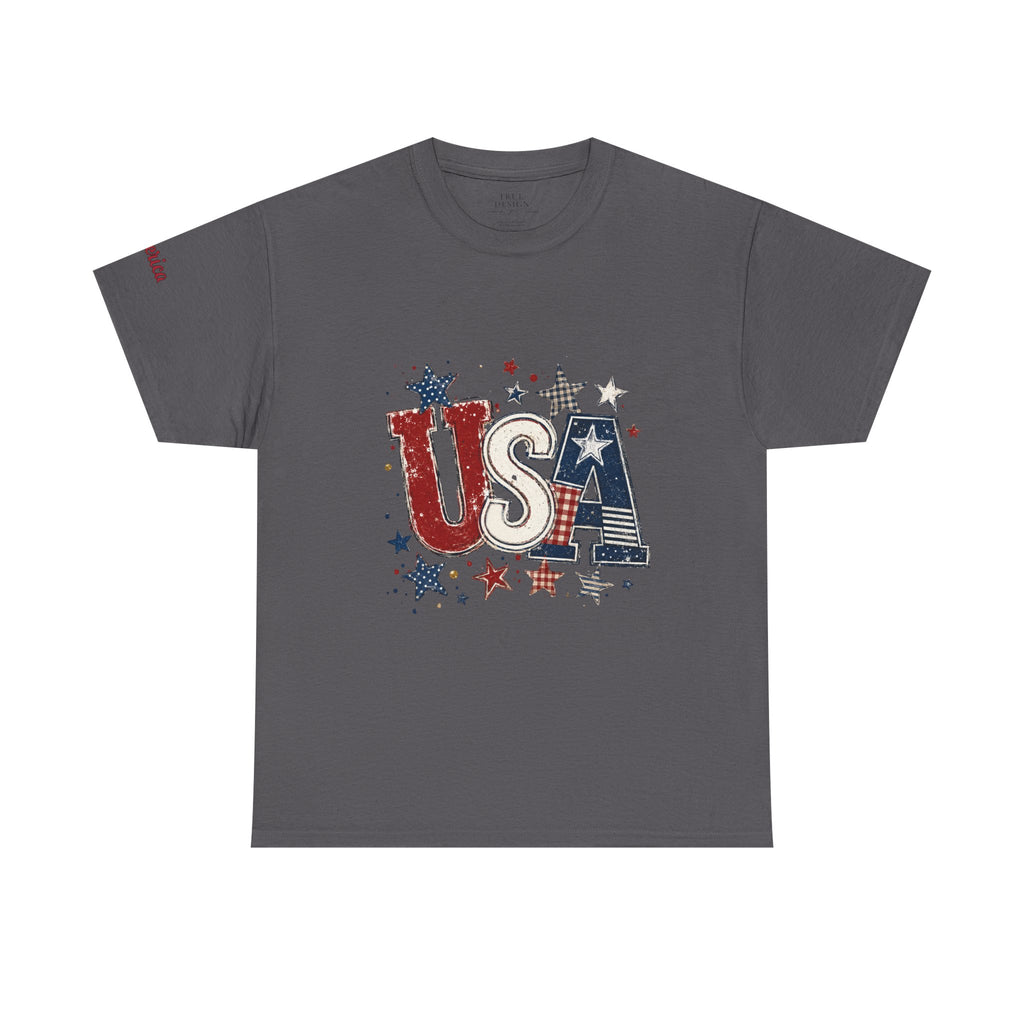 Patriotic USA Stars T-Shirt — Fourth of July American Flag Tee