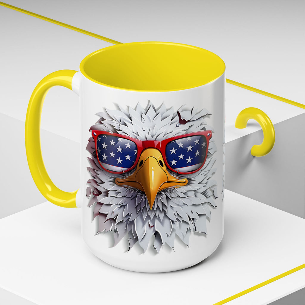 Patriotic Eagle Coffee Mug – Bold Design for Coffee Lovers
